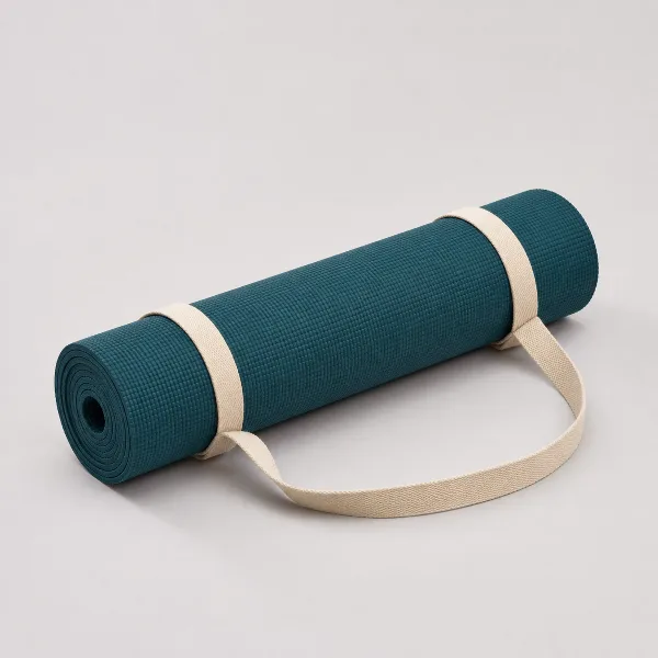 Tapis de yoga et fitness antidérapant avec sangle